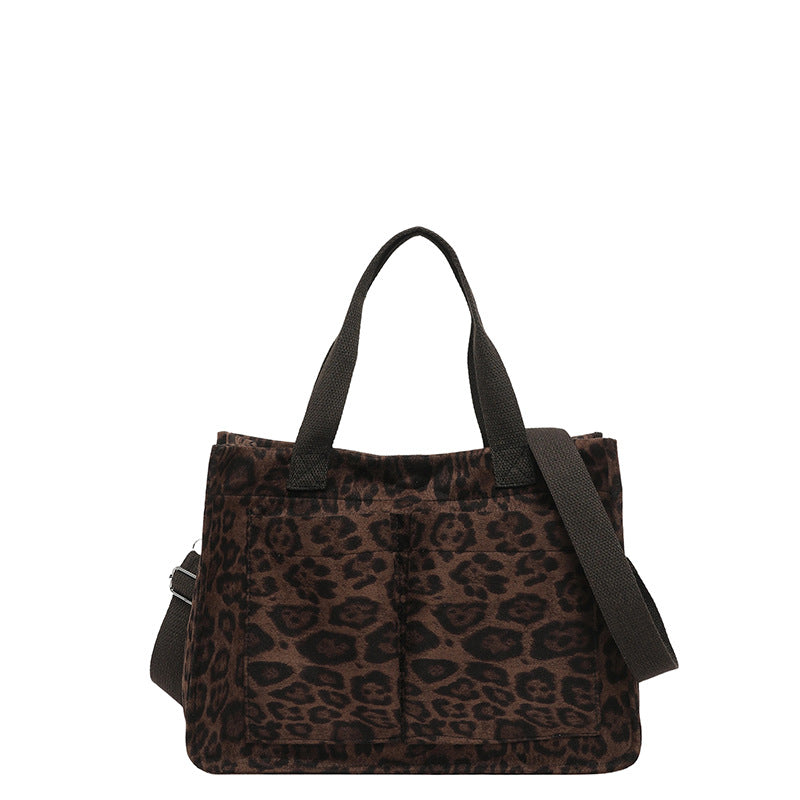 WoChic Leopard Print Utility Tote Bag Stornfield