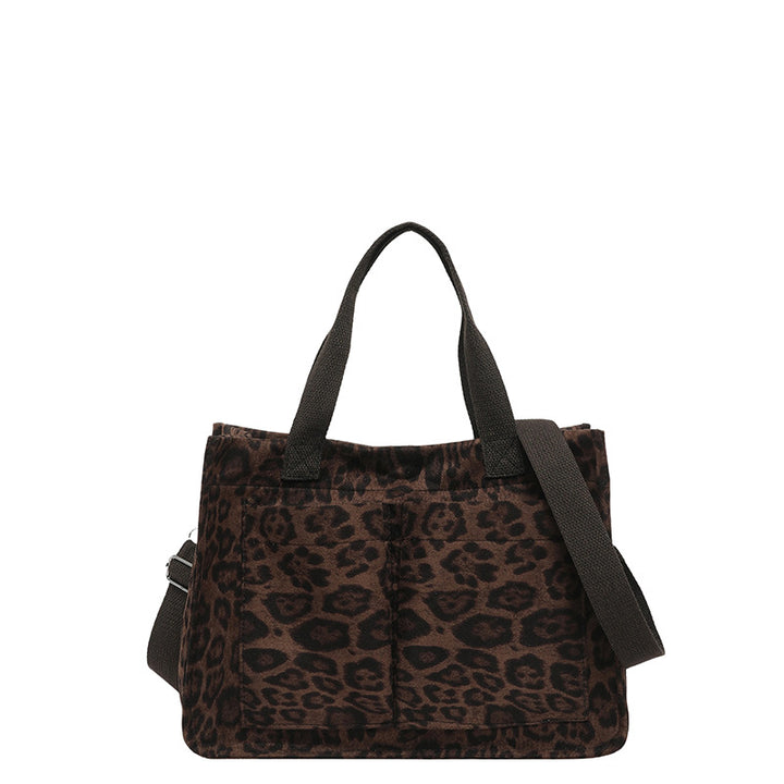 WoChic Leopard Print Utility Tote Bag Stornfield