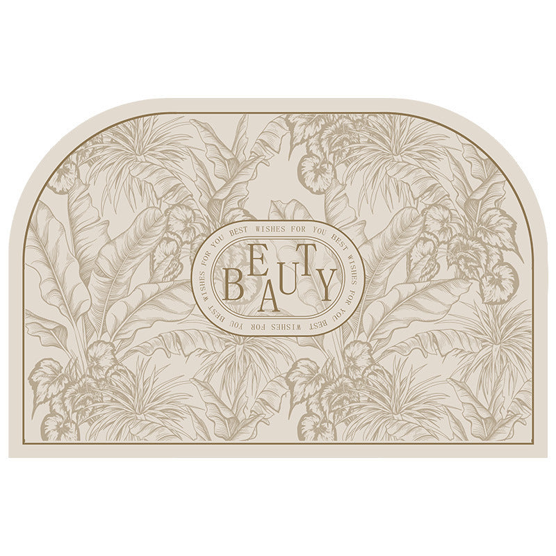 Decorative Oval Indoor Mat for Home