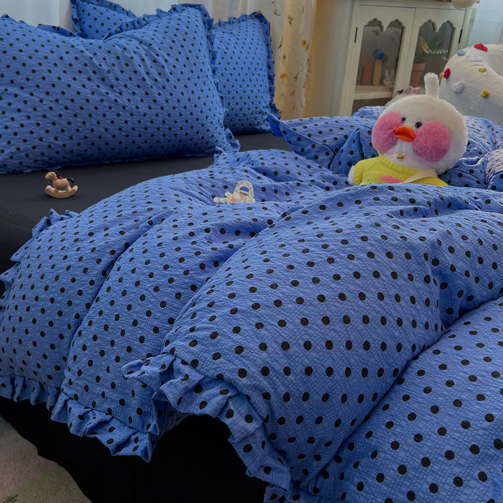 Floral Ruffled Bedding Set