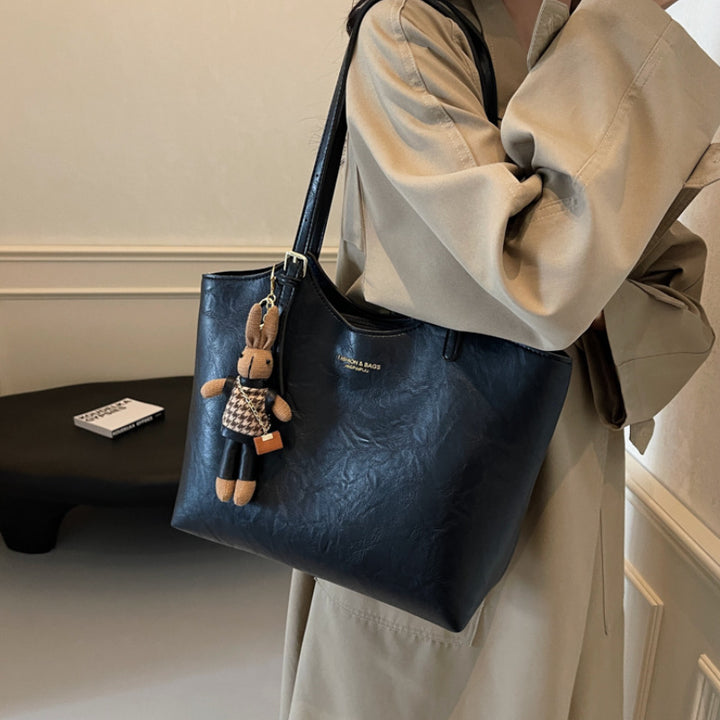 Luxurious Leather Handheld Tote Stornfield