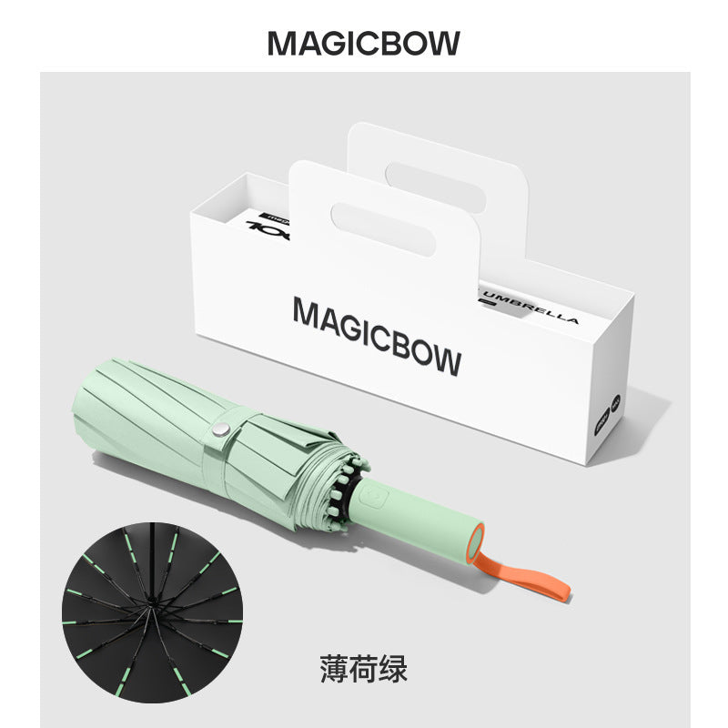 Ladies Automatic Folding Umbrella with Robust Design and Wind Resistance Stornfield