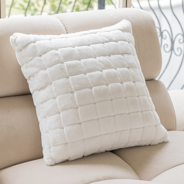 Designer decorative pillow with modern line pattern