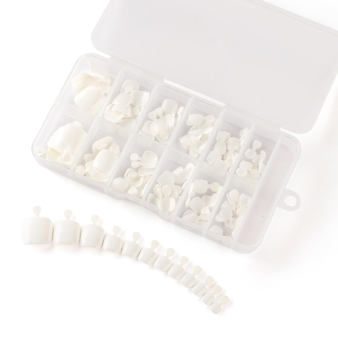 Premium Glossy Press-On Pedicure Set Stornfield