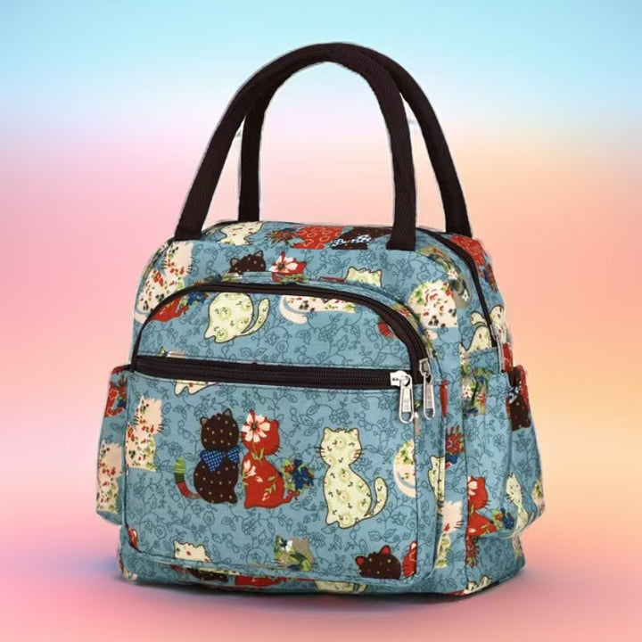 Insulated Cat-Themed Lunch Tote Stornfield