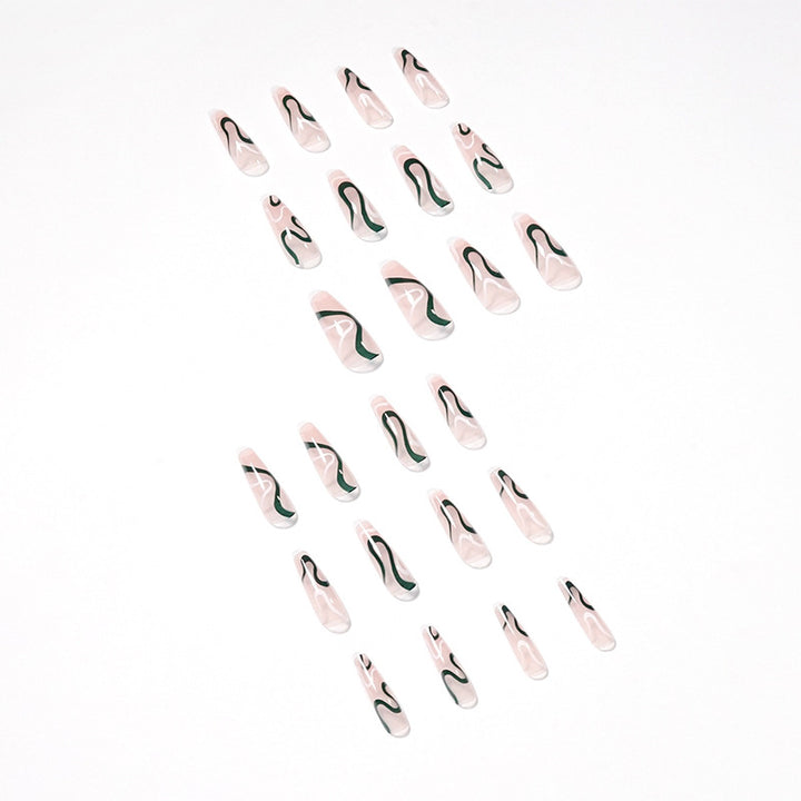 Artifical nails with luxurious wave pattern Stornfield