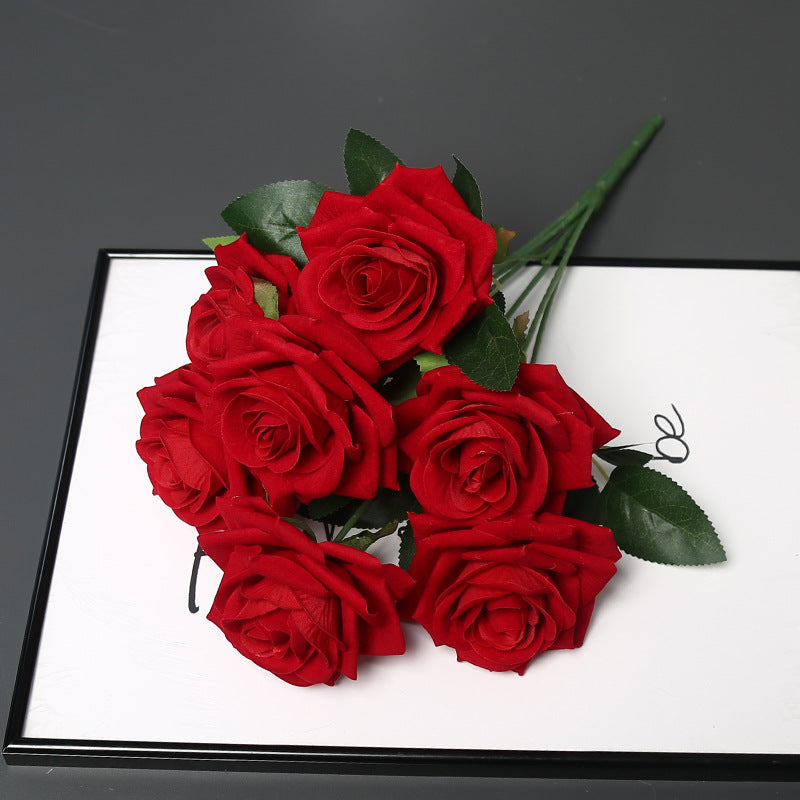 Decorative Faux Rose Bouquet for Home Decor