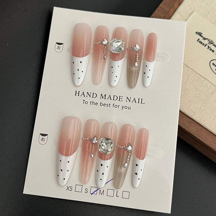 Elegant Handcrafted Press-On Nail Set Stornfield