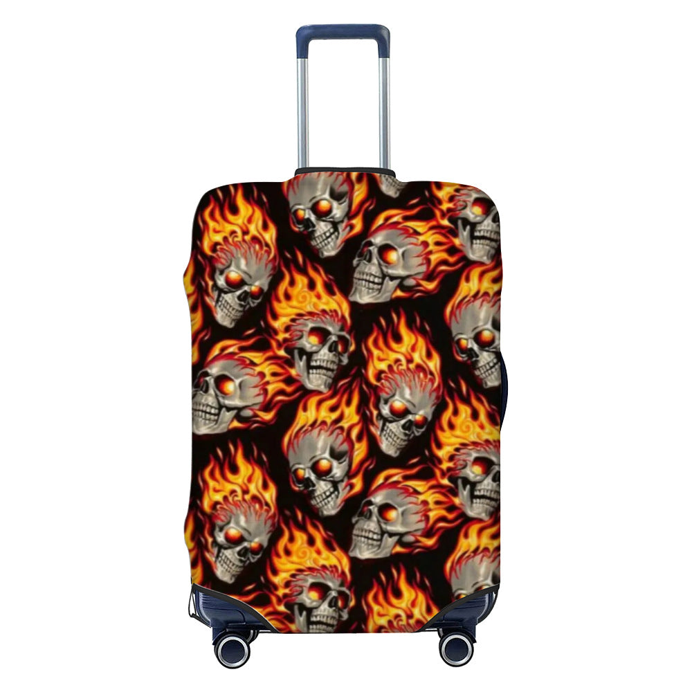 Unisex non-elastic luggage cover with graffiti print and zipper opening, stretchable protective cover with non-slip inner fastening Stornfield