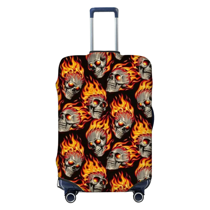 Unisex non-elastic luggage cover with graffiti print and zipper opening, stretchable protective cover with non-slip inner fastening Stornfield