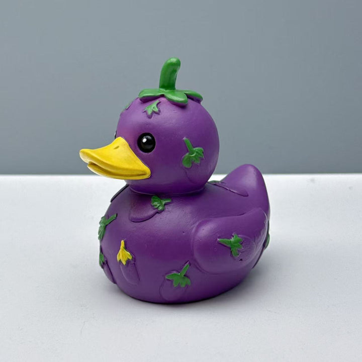 Funny rubber duck with vegetable motif Stornfield