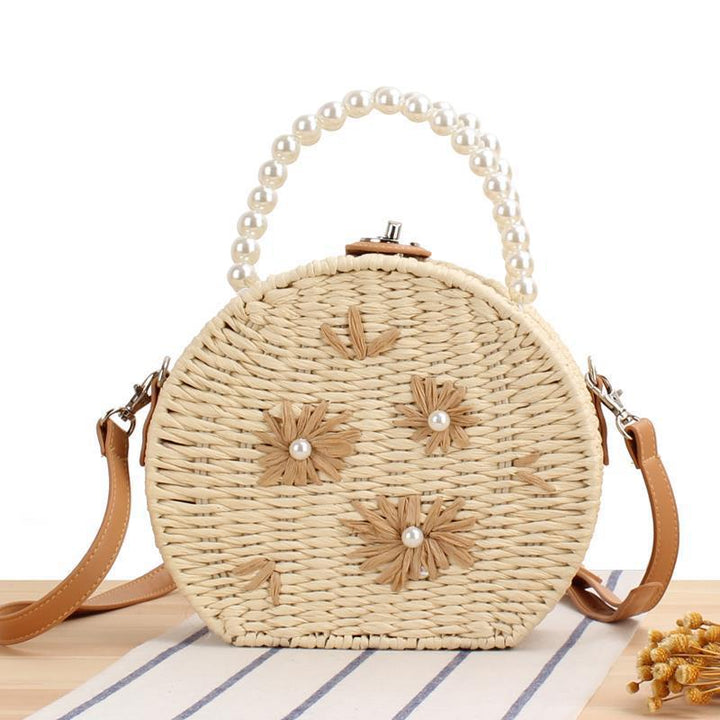 Round base bag with pearl decoration Stornfield