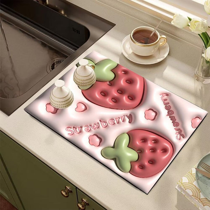 Cute Cartoon Dog-Themed Kitchen Mat Stornfield