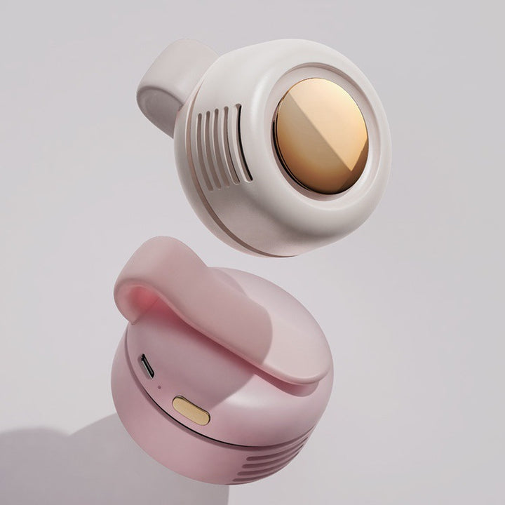 Cooling wearable clip-on personal neck cooling fan with full-rotation adjustable airflow Stornfield