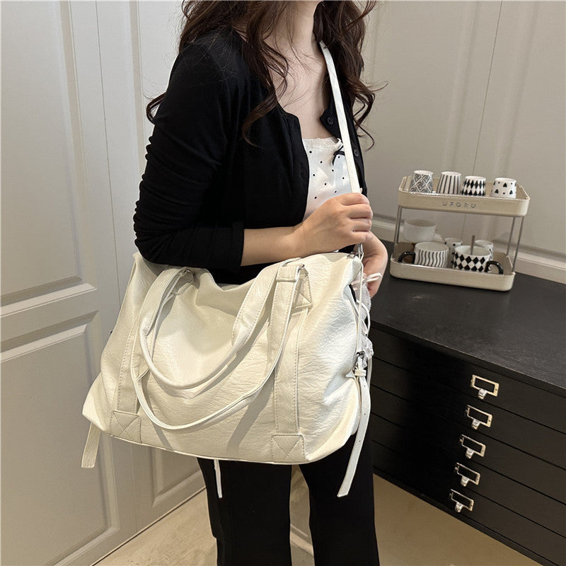 Luxurious Faux Leather Travel Tote Bag Stornfield