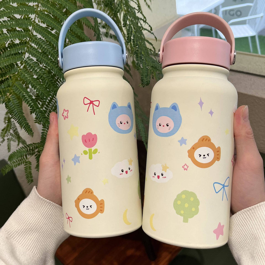 Women’s insulated bottle with practical carrying bag and playful design Stornfield