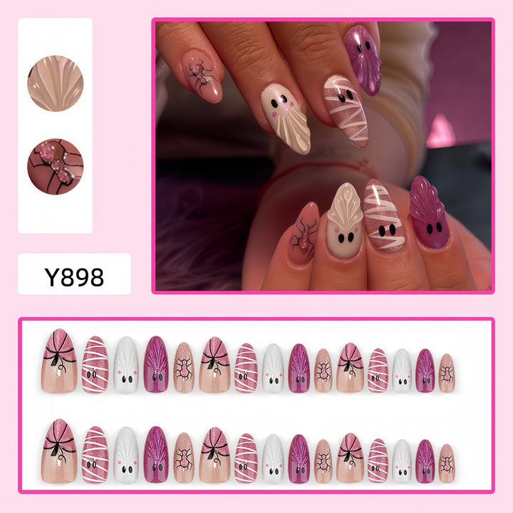 Creative artificial nails with Halloween motifs Stornfield