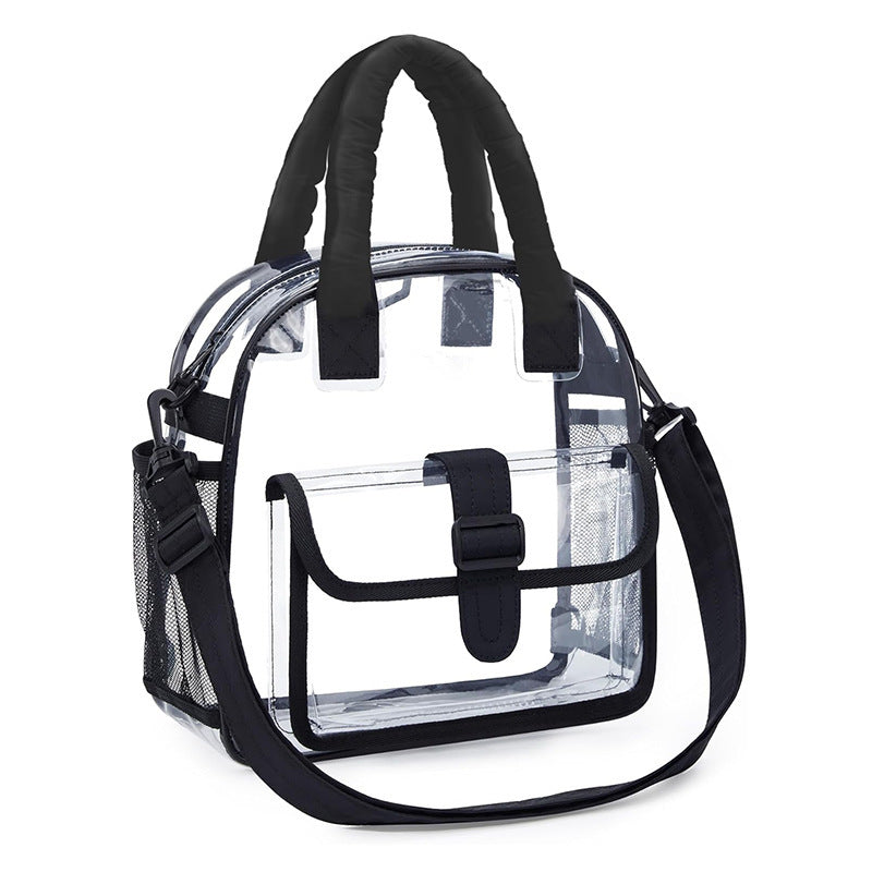 Transparent handbag with multitasking interior compartment Stornfield