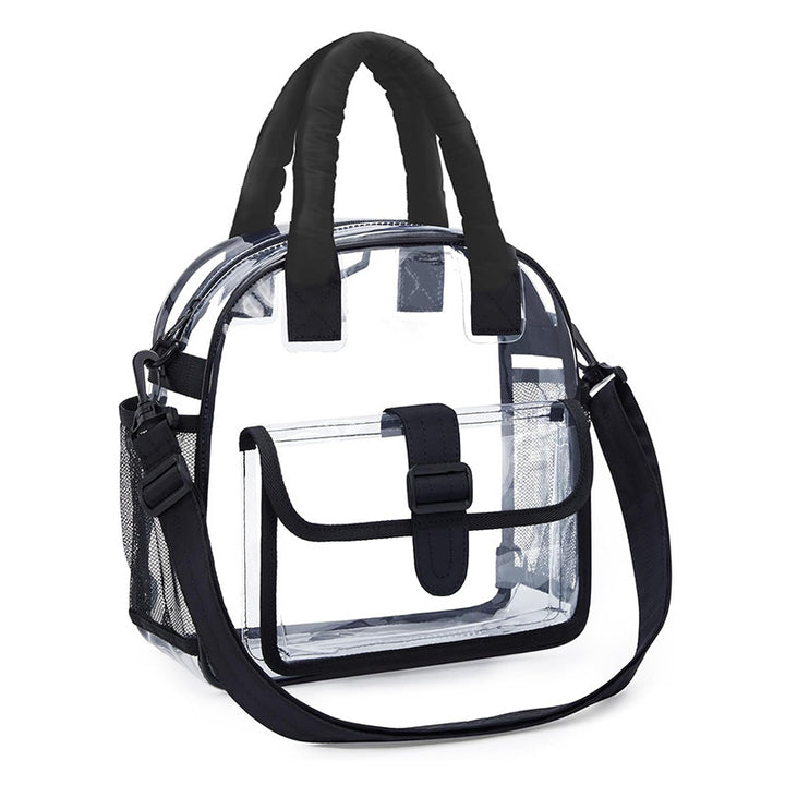 Transparent handbag with multitasking interior compartment Stornfield