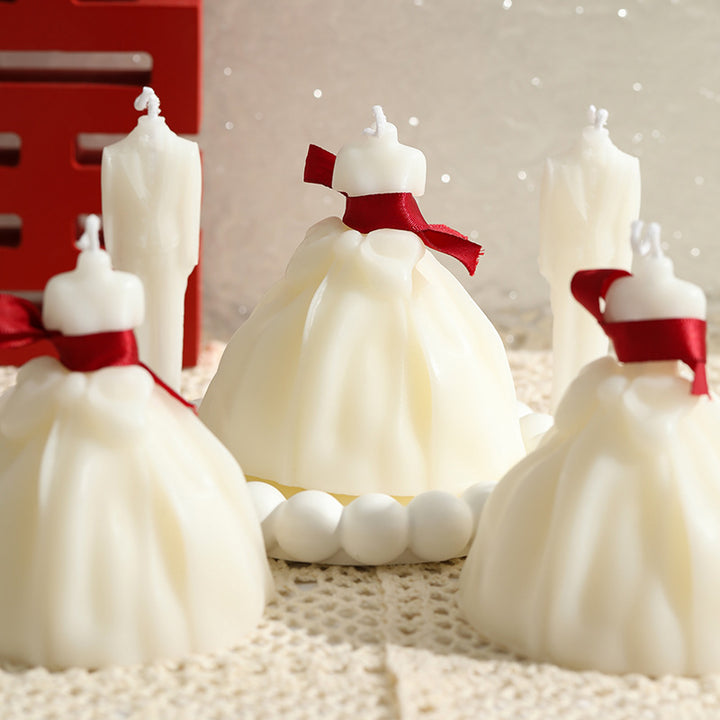 Sculptural Suit-Torso Decorative Soy Wax Candle Centerpiece