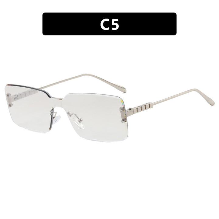 Women's modern rectangular sunglasses with stylish metal frame Stornfield