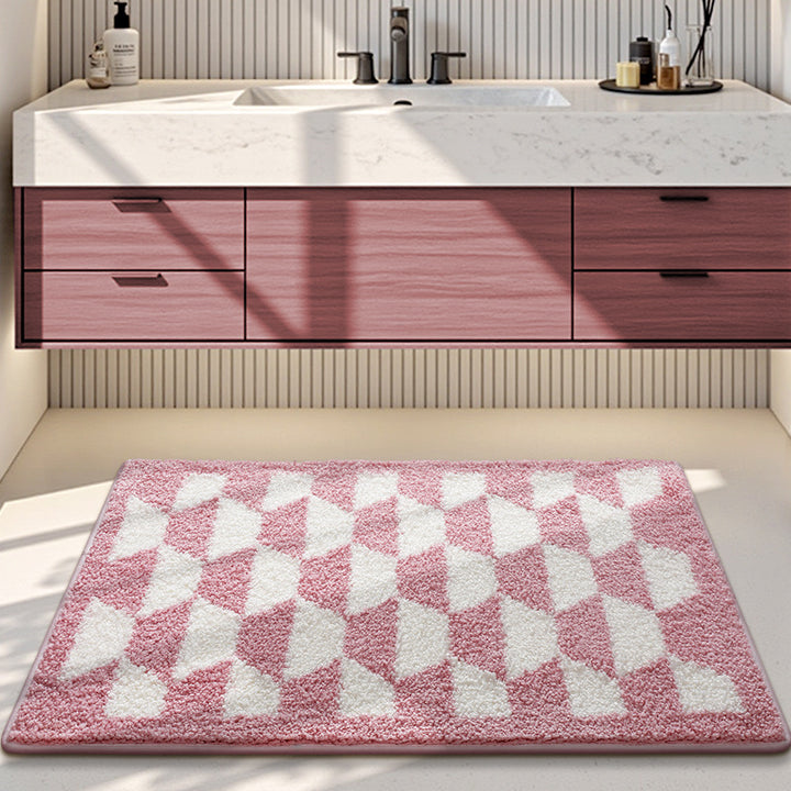 Plush Decorative Bathroom Area Mat