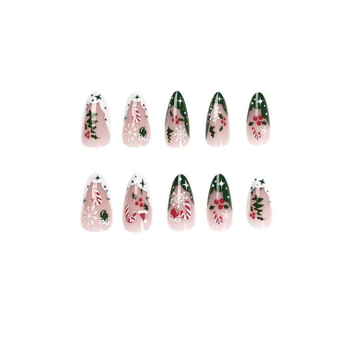 Trendy Christmas Art Gel Nails Stornfield
