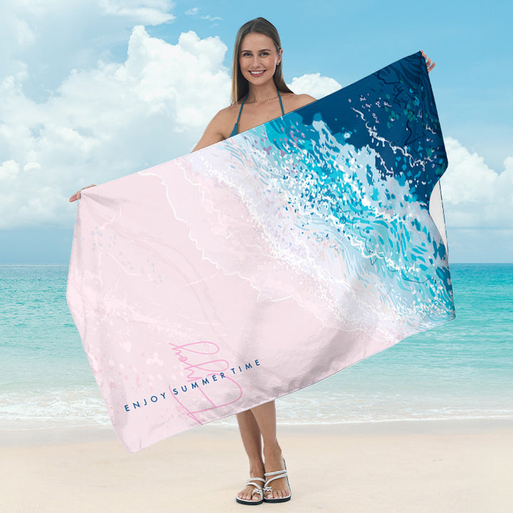 Beach towel with artistic mandala design Stornfield