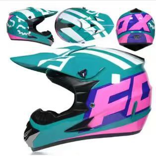 full-face motocross helmet with extended visor and reinforced chin guard Stornfield