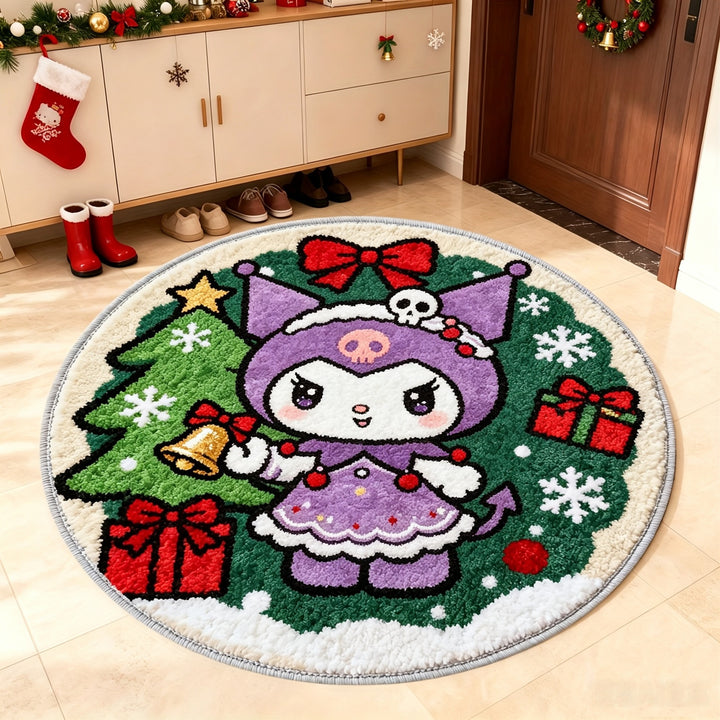 Cartoon Character Christmas Area Rug