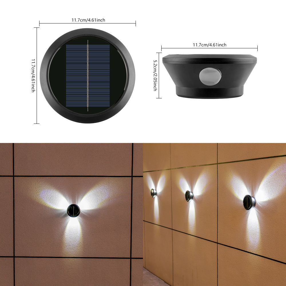 Outdoor Solar Wall Light Multi-Beam LED Decorative Accent Stornfield