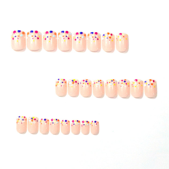 Colorful Dotted Nail Art Enhancements Stornfield