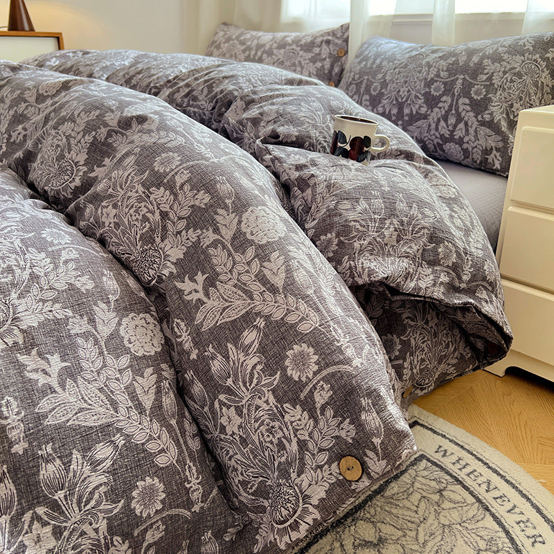 Floral Patterned Duvet Cover Set