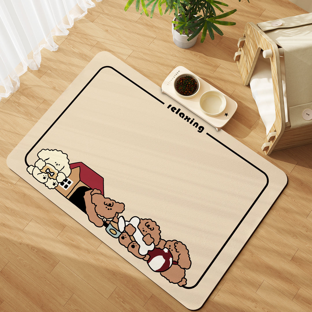 Relaxing Themed Soft Bath Mat