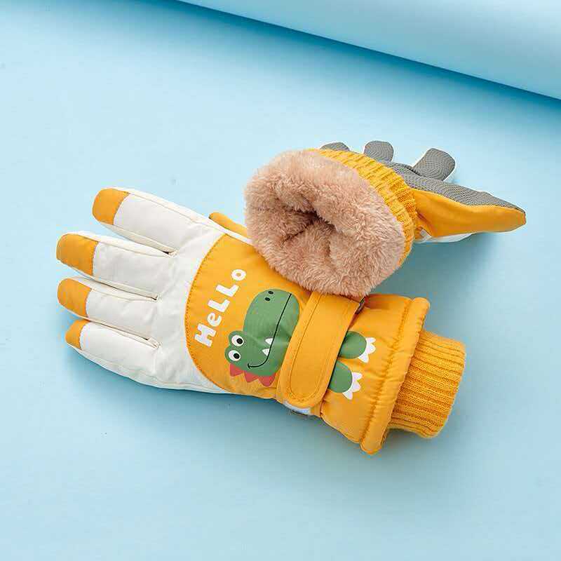 Children's Fun Dinosaur-Themed Snow Gloves Stornfield