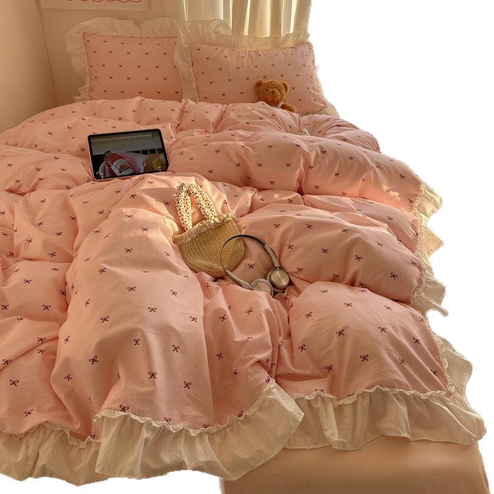 Playful Bow Patterned Bedding Set