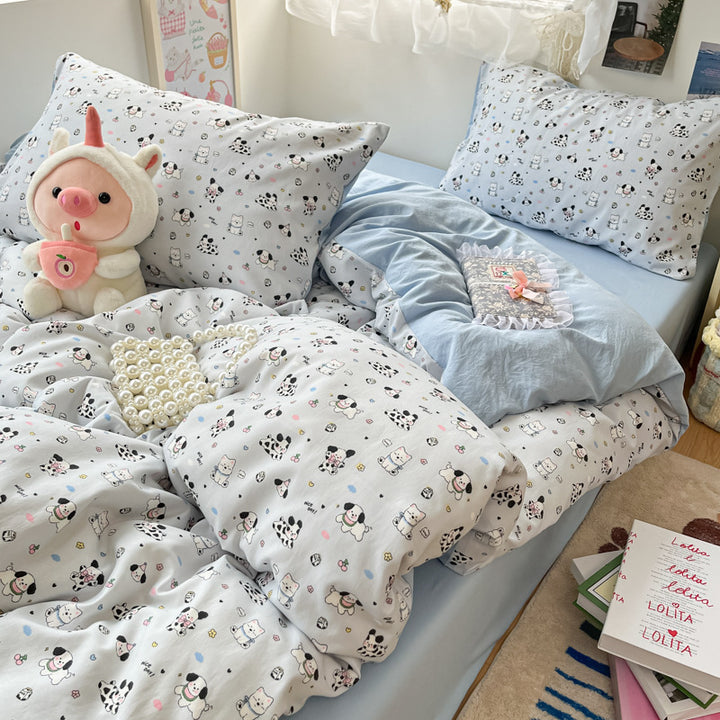 Children's Whimsical Cartoon-Themed Bedding Set