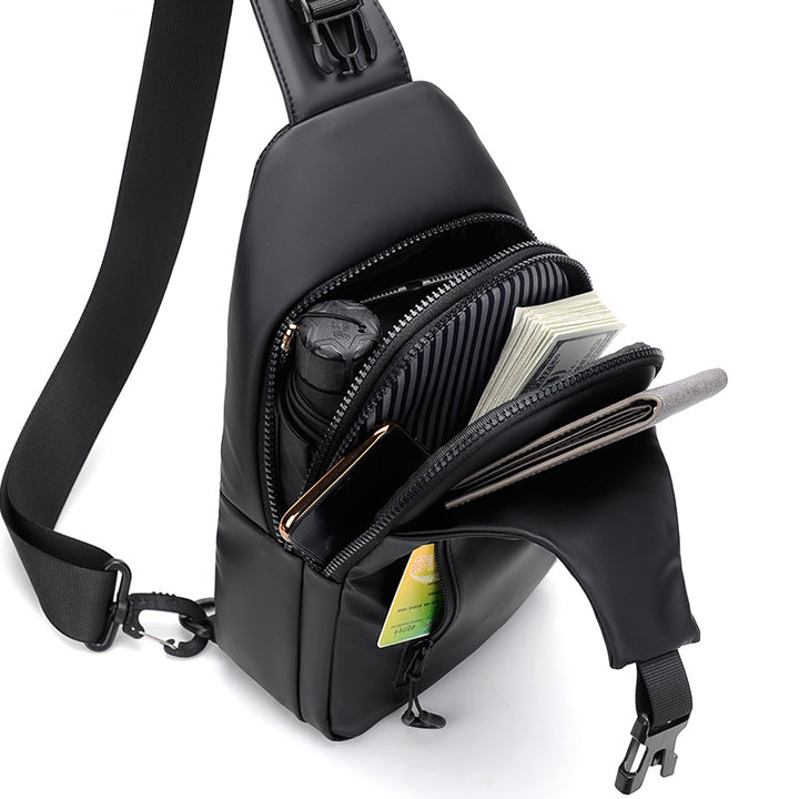 Sling bag with water-repellent material and practical compartment design Stornfield