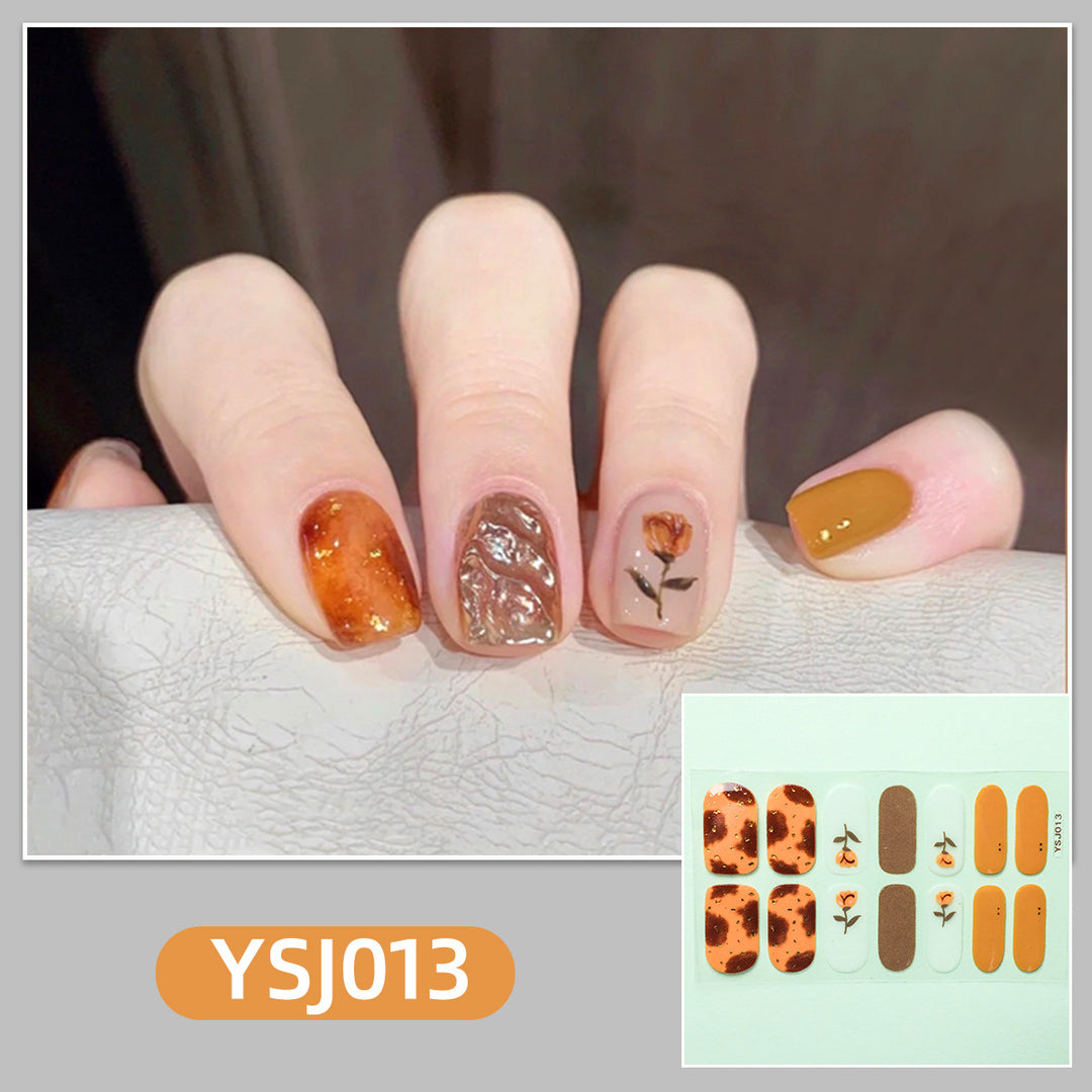 Artistic nail decoration with glitter details Stornfield