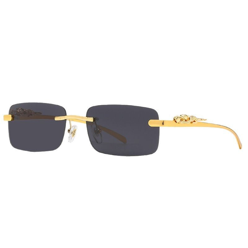 Ladies fashionable sunglasses with elegant metal frame and embellished temples Stornfield