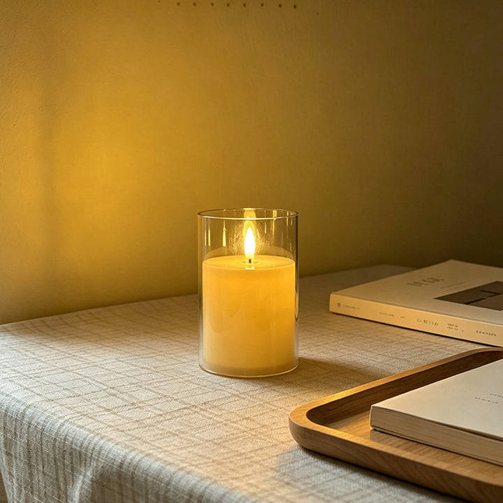 LED Scented Candle with Flame Effect Stornfield