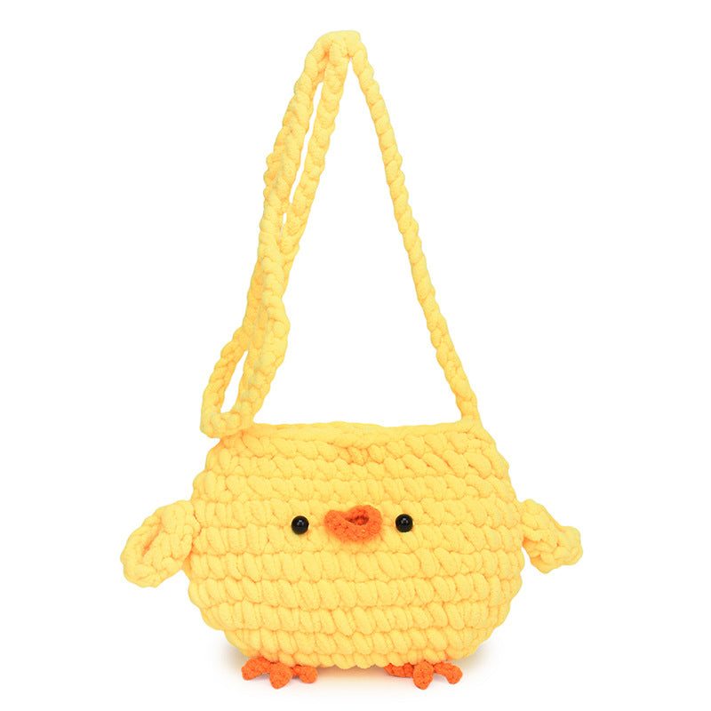 Cute Animal-Shaped Crochet Crossbody Bag