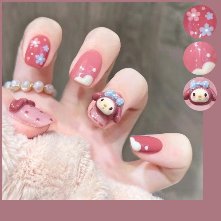 Playful artificial nails with 3D motif Stornfield
