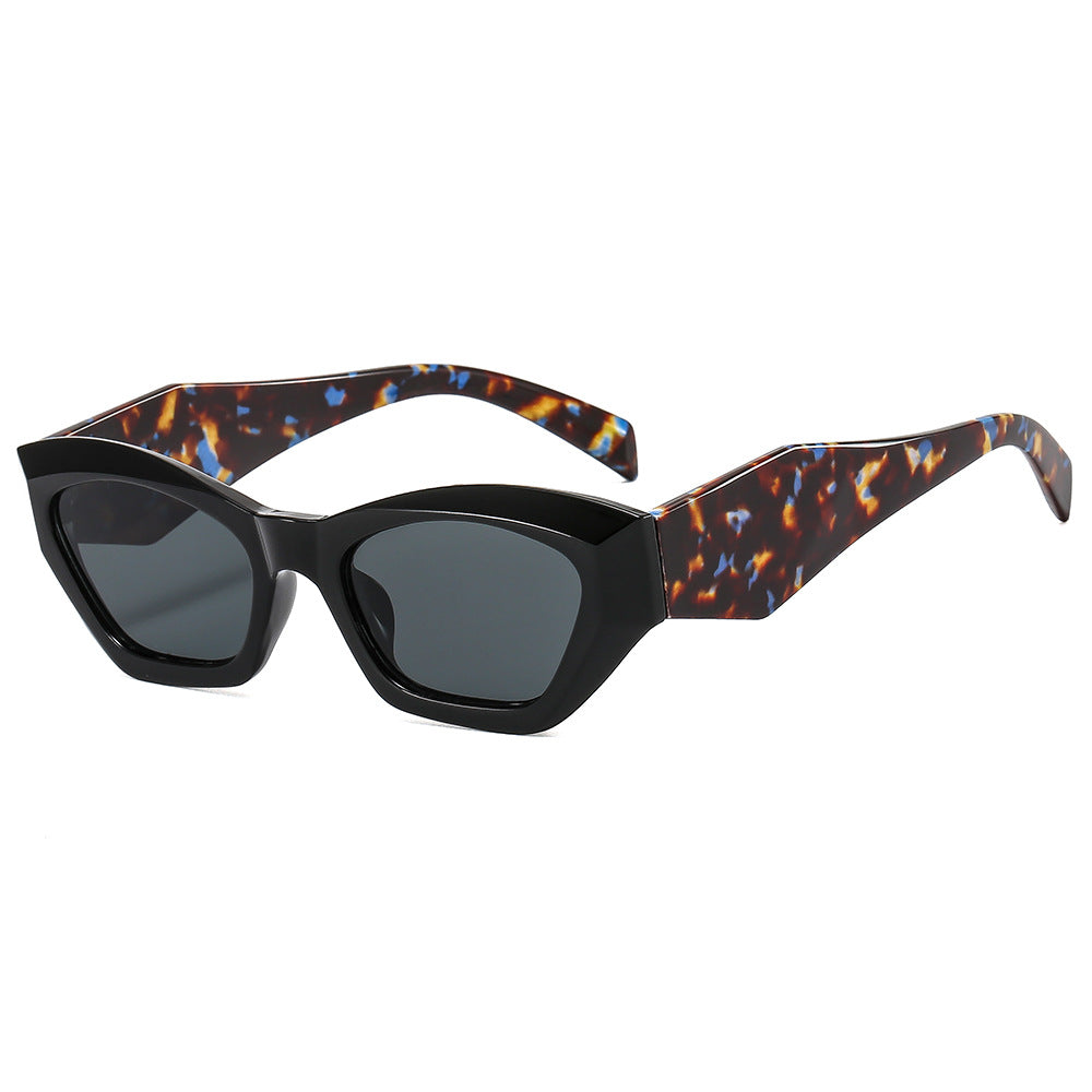Women's geometric designer sunglasses with sparkling frame Stornfield