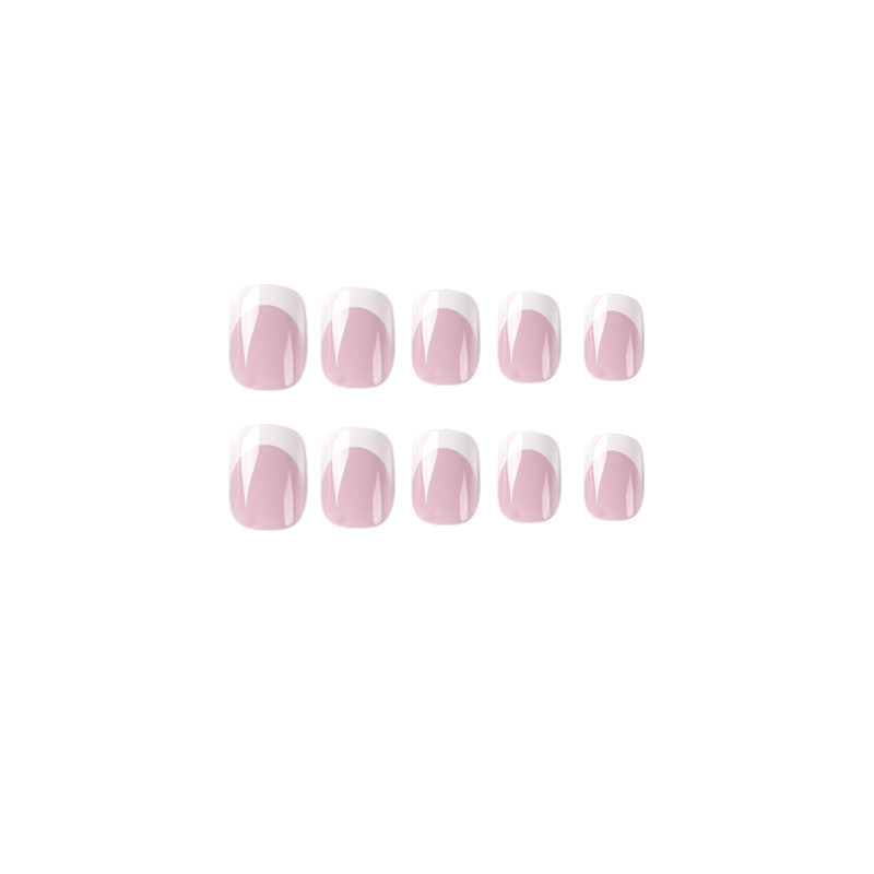 Elegant Nail Art with Shiny French Tip Capping Stornfield