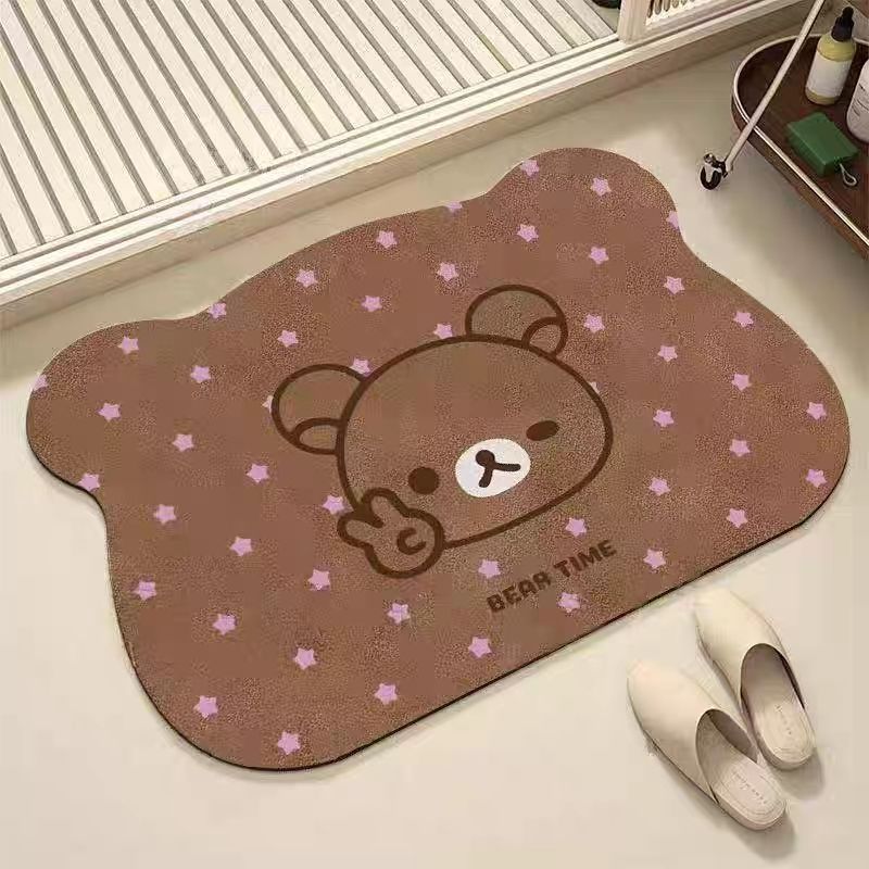Cute Bear-Shaped Bath Mat