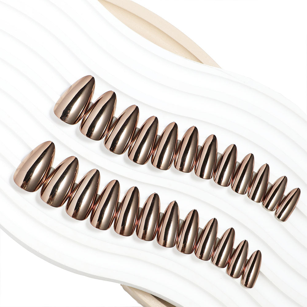 Metallic Stiletto Press-On Nails Stornfield