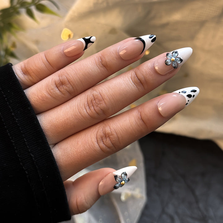Floral-Themed Press-On Nail Design Collection Stornfield