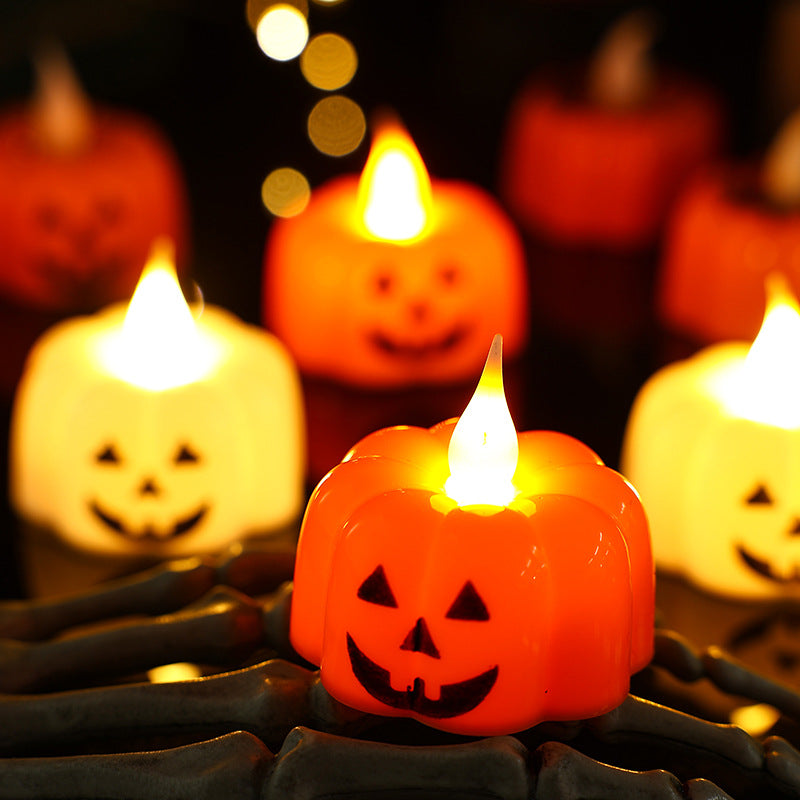 Creative tealight decoration in pumpkin design Stornfield
