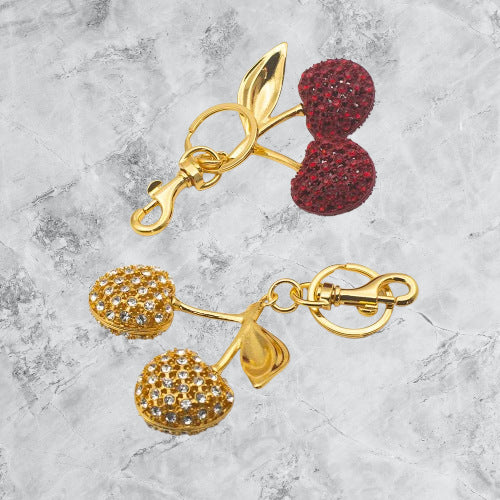 Decorative Cherry Charm Keychain Stornfield